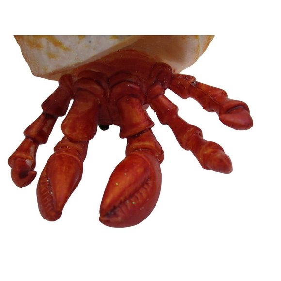 Hermit Crab Glitter Shell Mercury Style Glass Ornament Bathroom Beach Decor NWT - Picture 6 of 9